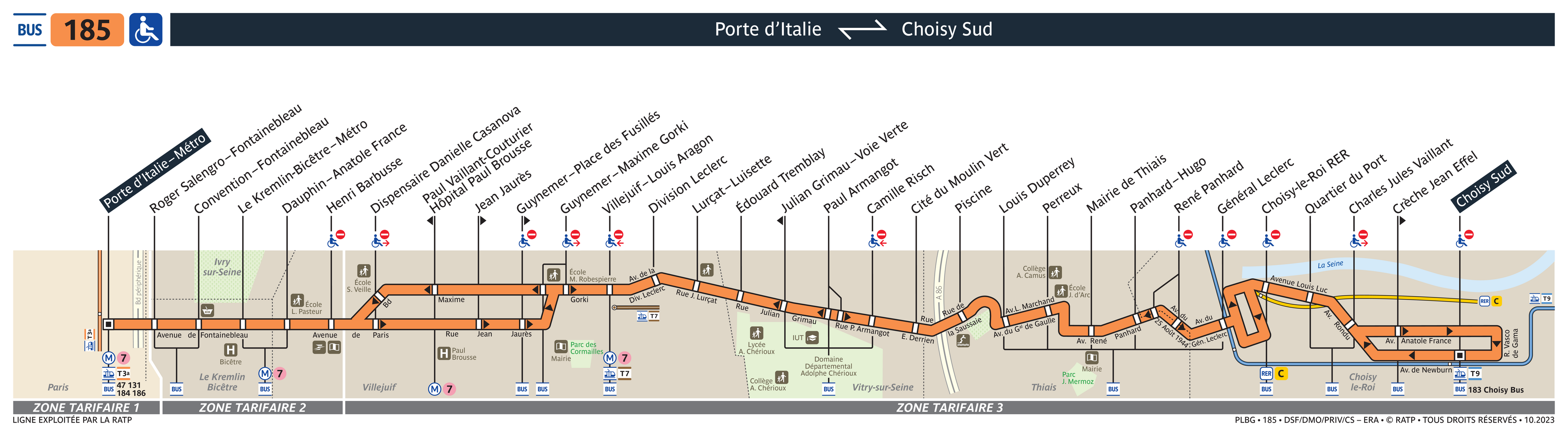Local. 185 Map Bus Ligne 185 : plan, arrêts et horaires en temps réel | Bonjour RATP