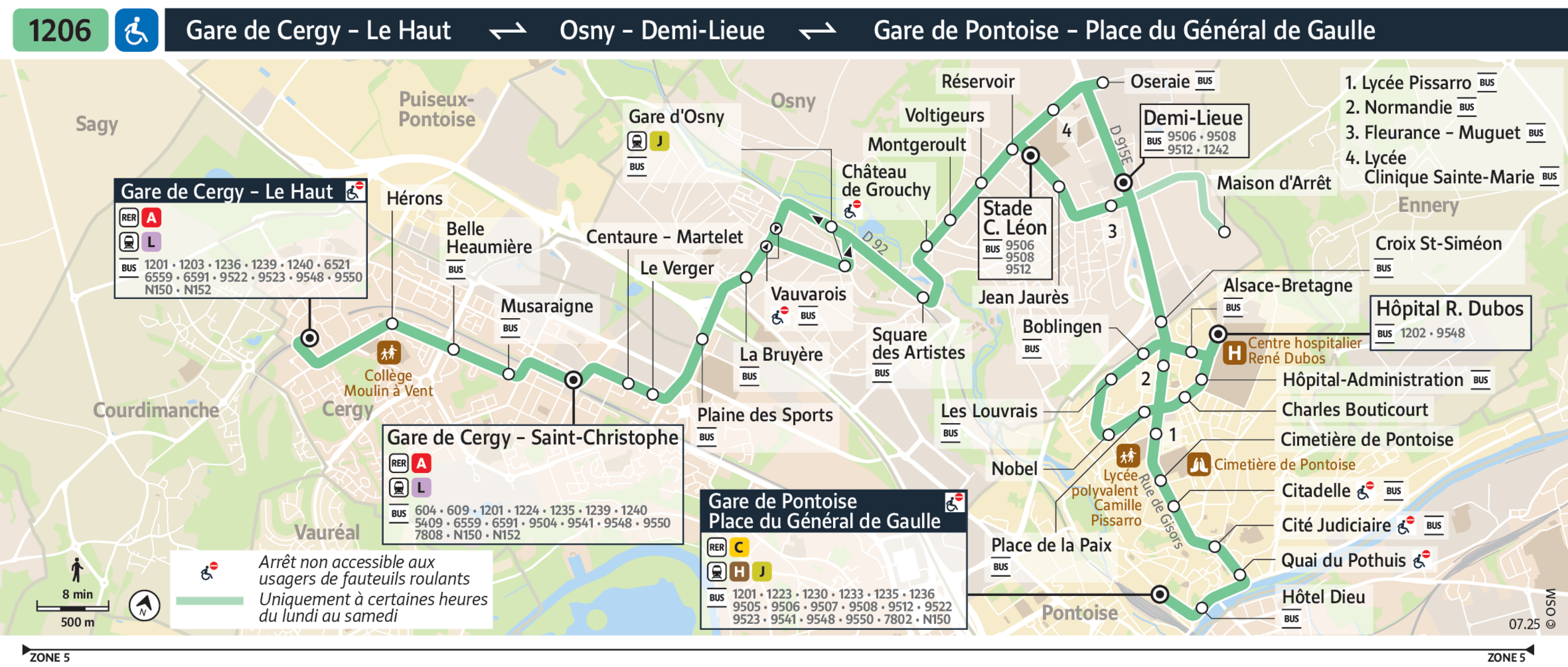 Horaires Bus 45 Pontoise