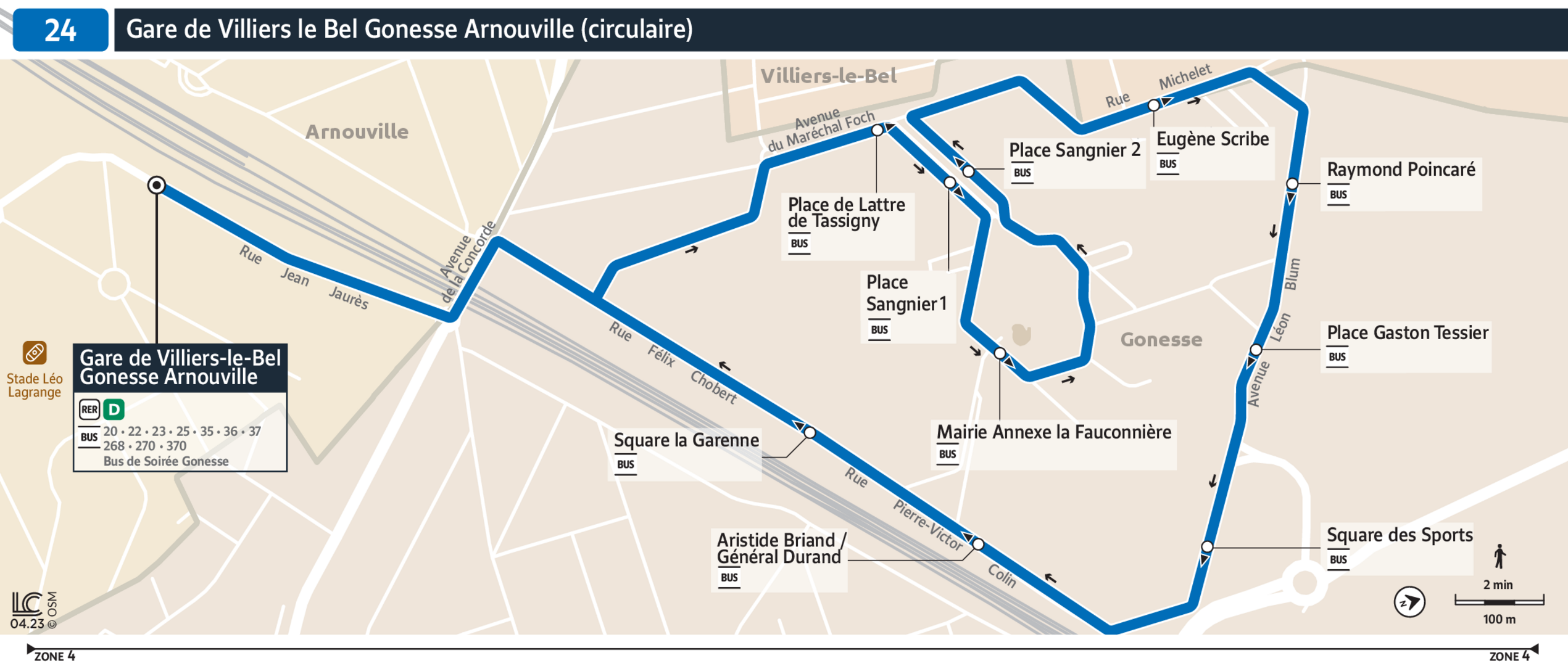 Bus Ligne 24 : plan, arrêts et horaires en temps réel | Bonjour RATP
