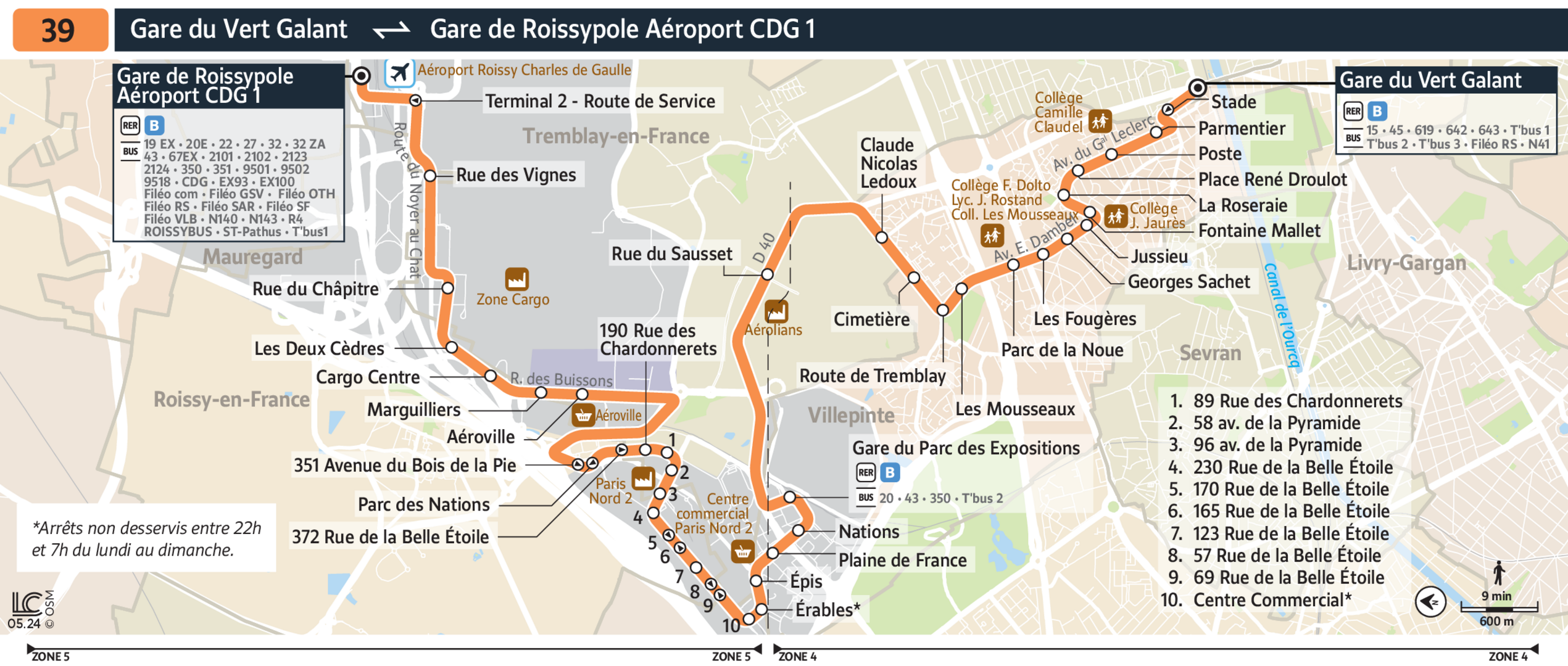 Bus Line 39: map, stops, and real-time schedules | Bonjour RATP