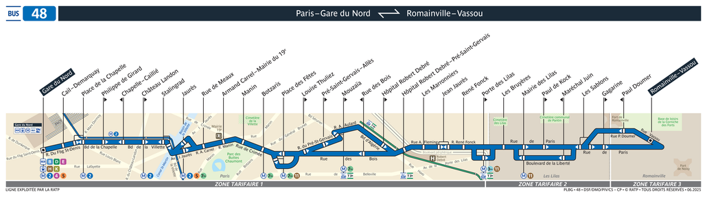 Bus line route 48