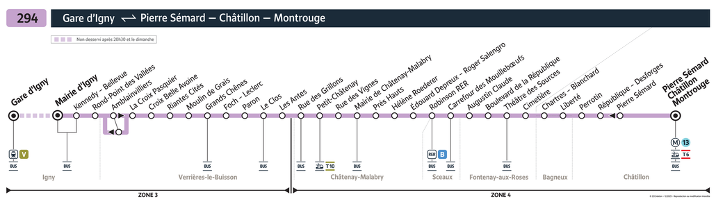 Bus line route 294