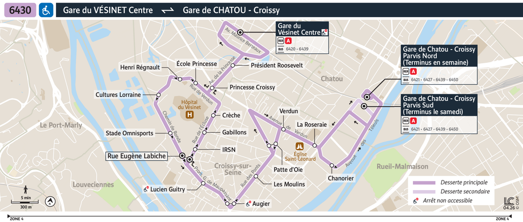 Bus line route 6430