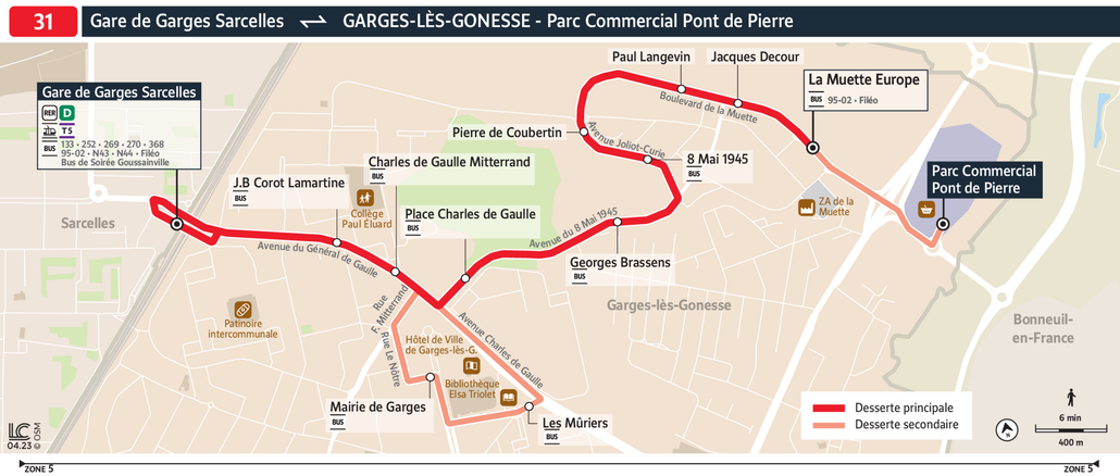 Bus Ligne 31 : plan, arrêts et horaires en temps réel | Bonjour RATP