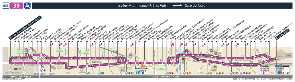 Bus line route 39