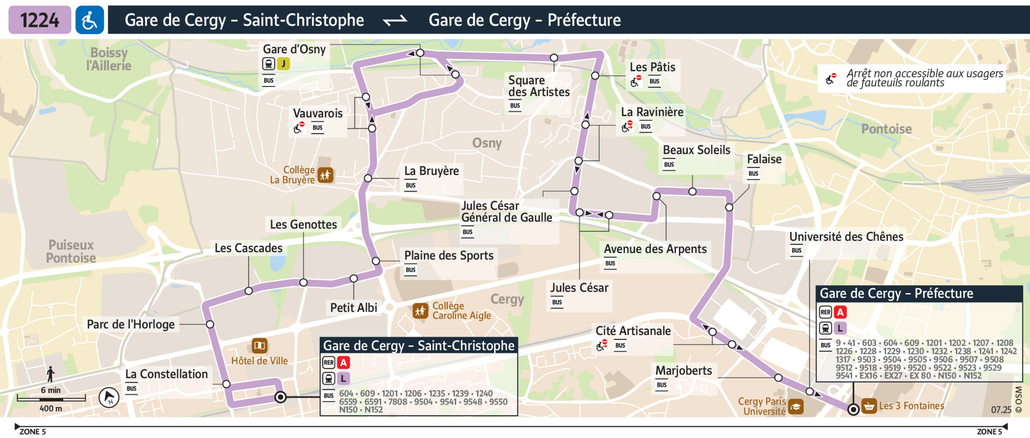 Bus line route 1224