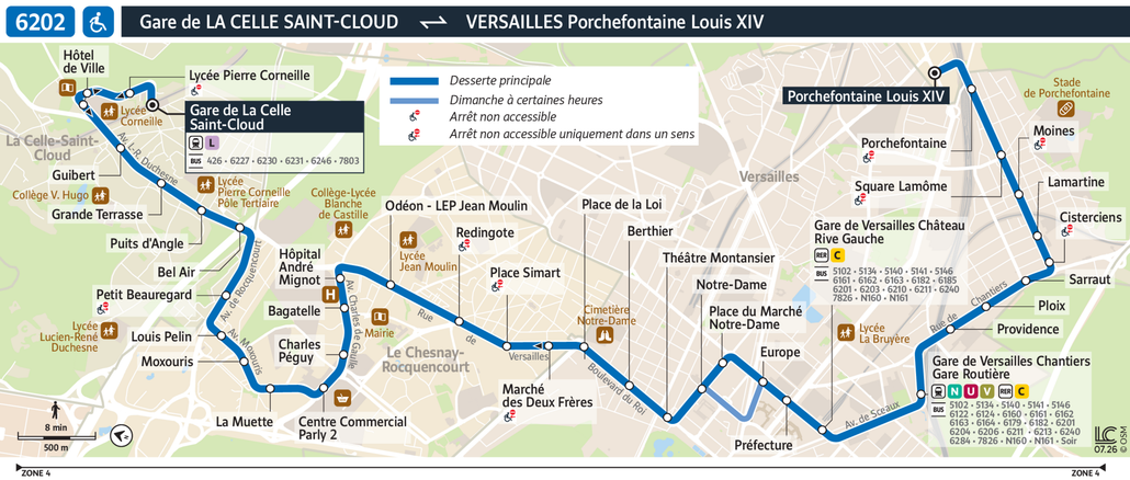 Bus line route 6202