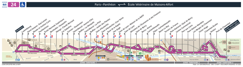 Bus line route 24