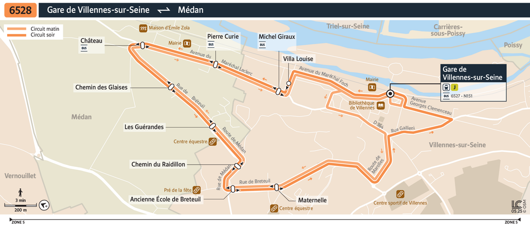 Bus line route 6528