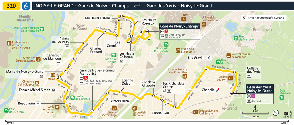 Bus line route 320