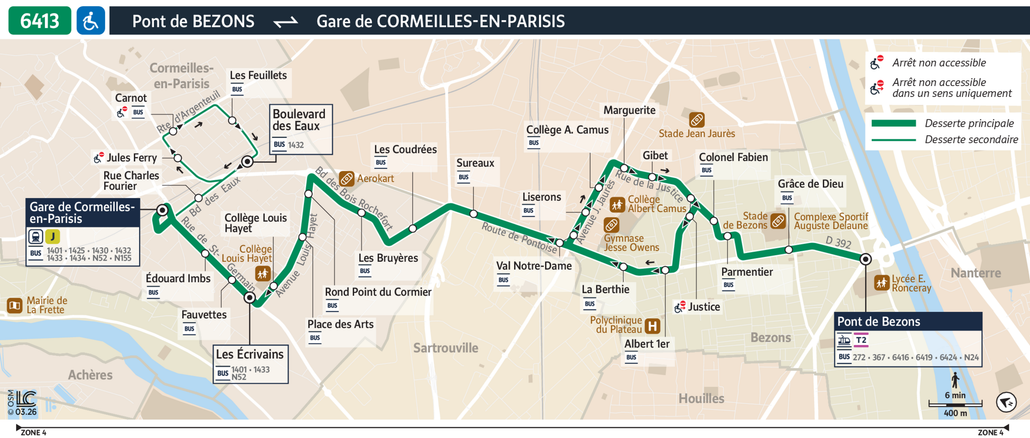 Bus line route 6413