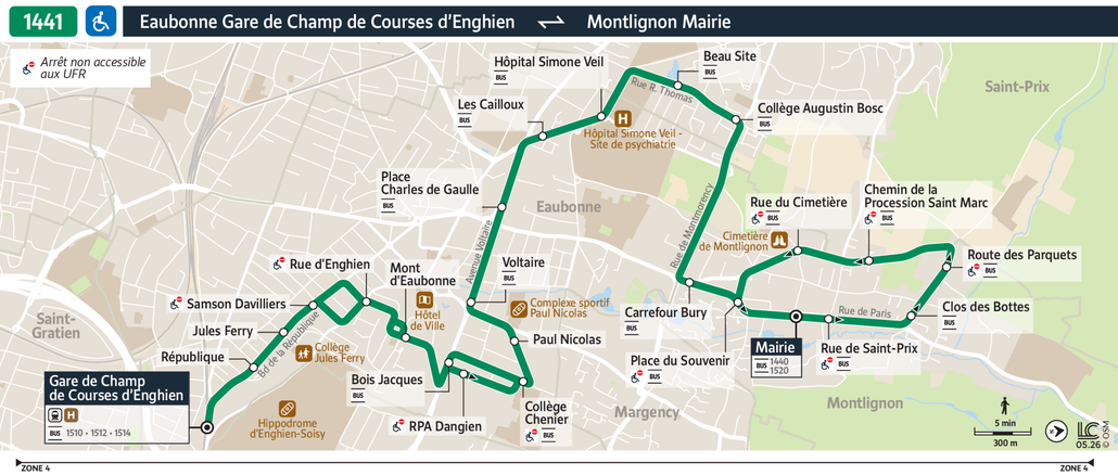 Bus line route 1441