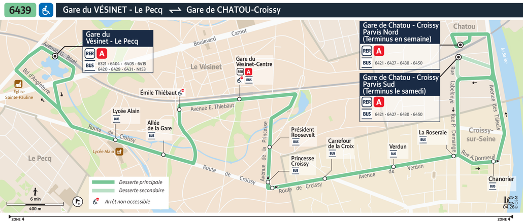 Bus line route 6439