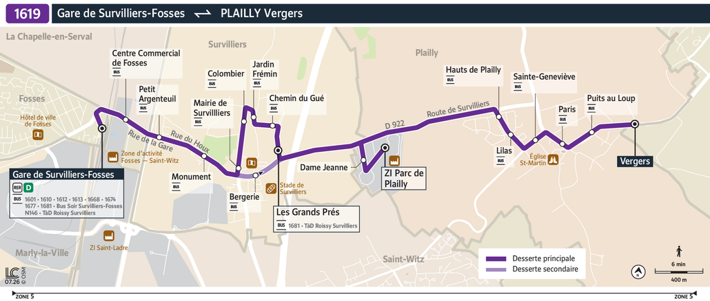 Tracé de la ligne de Bus R9