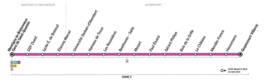 Bus line route 5103