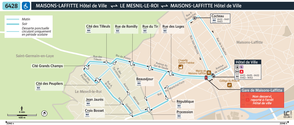 Bus line route 6