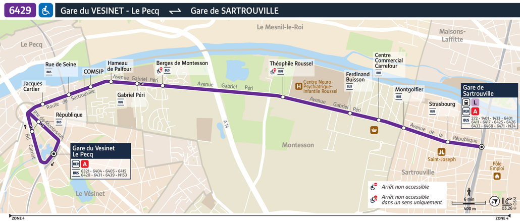 Bus line route 6429