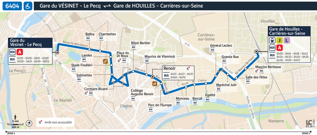 Bus line route 6404