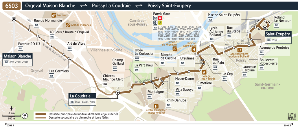 Bus line route 3