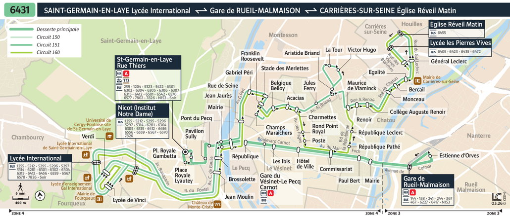 Bus line route 6431