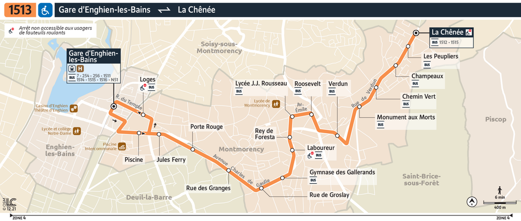 Bus line route 1513