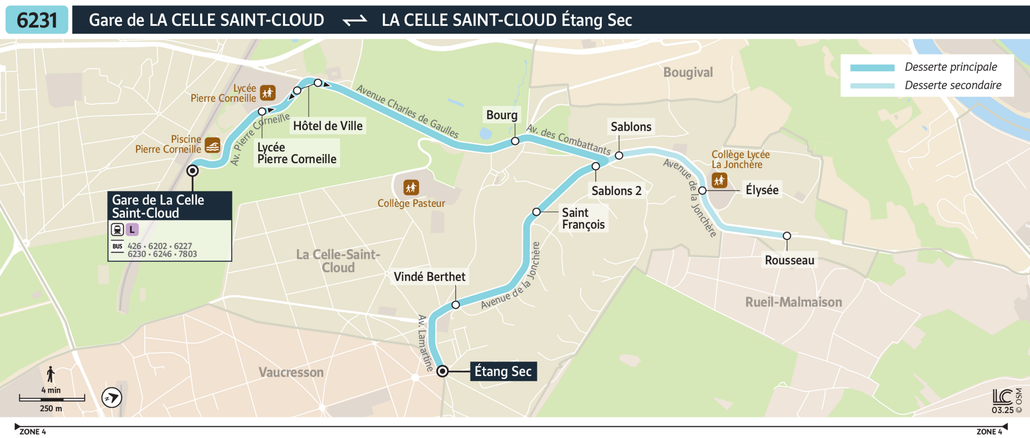 Bus line route 6231