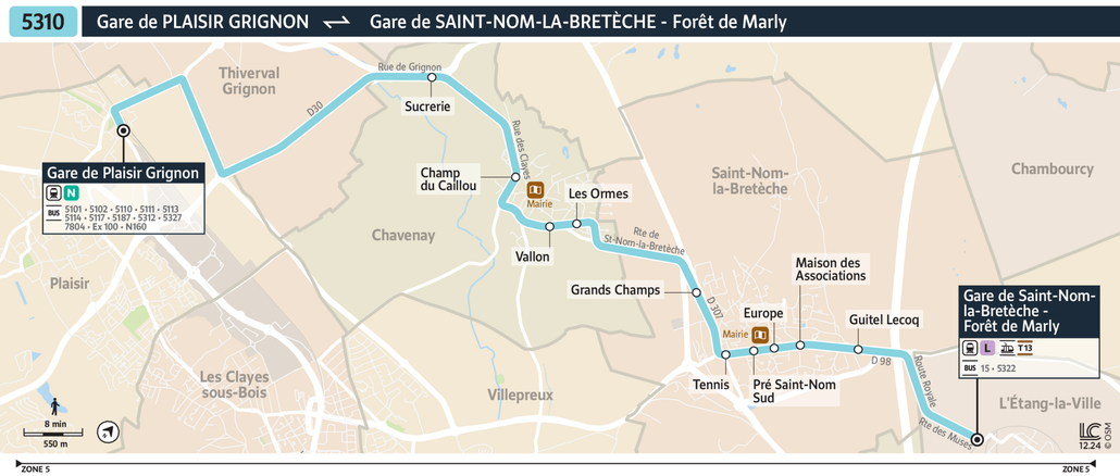 Bus line route 5310