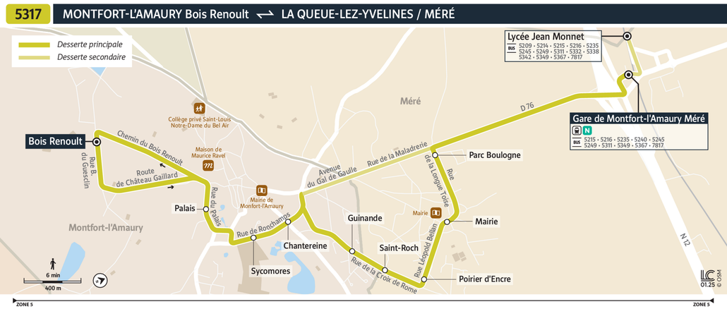 Bus line route 5317