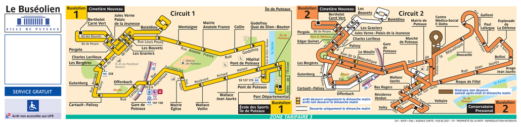 Tracé de la ligne de Bus