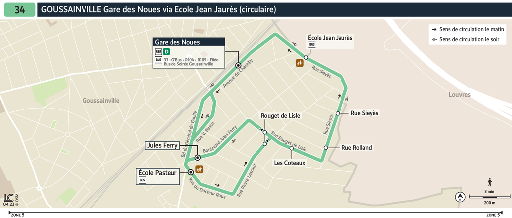 Bus Line 34: map, stops, and real-time schedules | Bonjour RATP