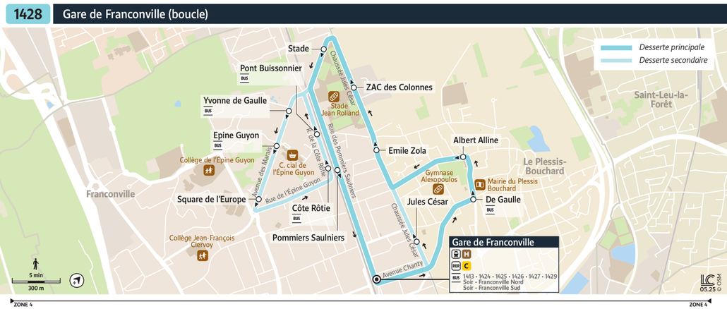 Bus line route 1428