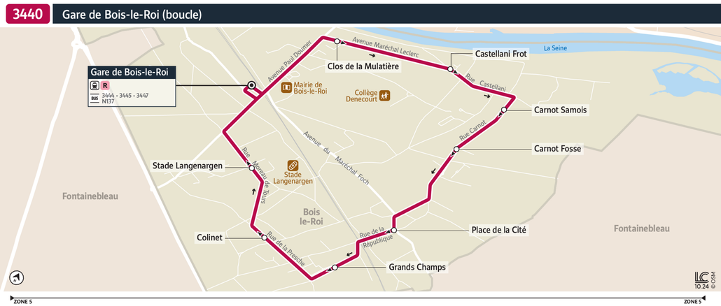 Bus line route 3440