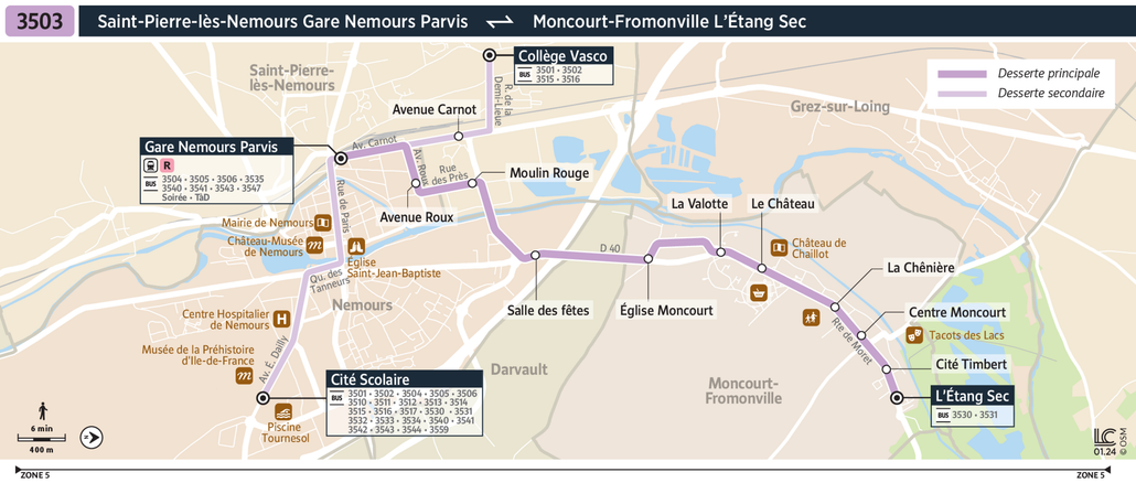 Bus line route 3503