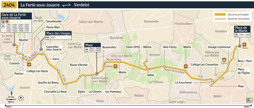 Bus line route 2404