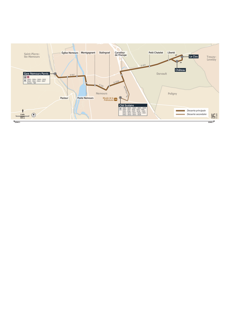 Bus line route 3506