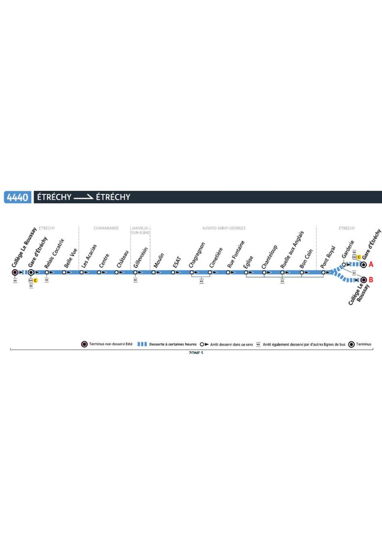 Bus line route 4440