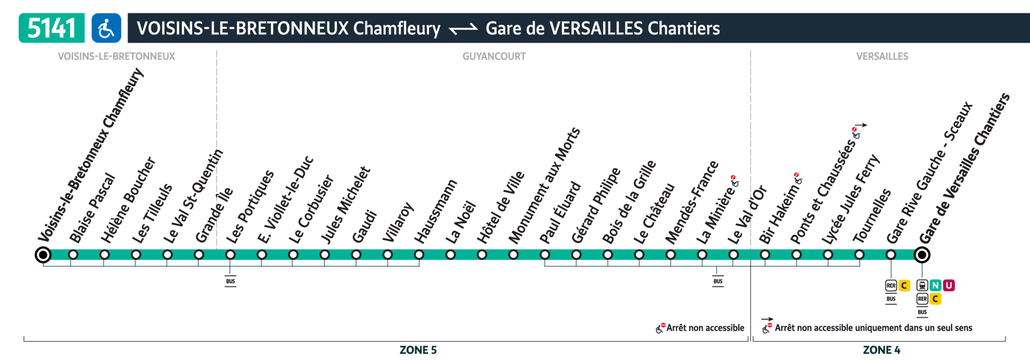 Bus line route 5141