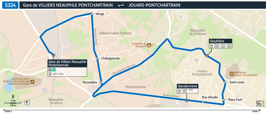 Bus line route 5324