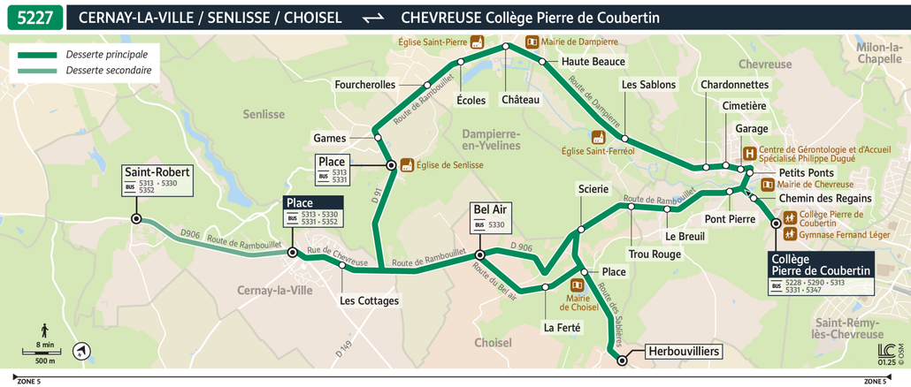 Bus line route 5227