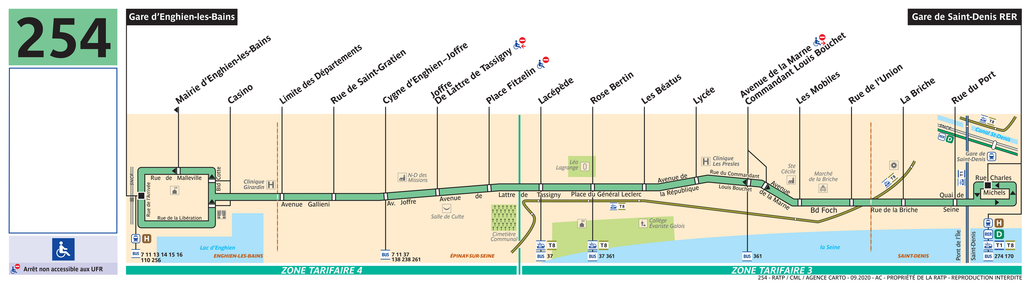 Bus line route
