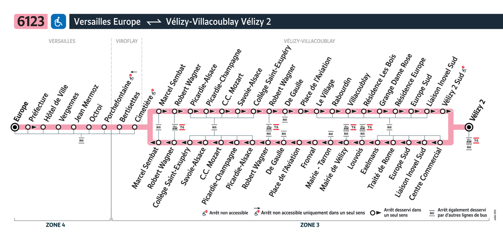 Bus line route 6123