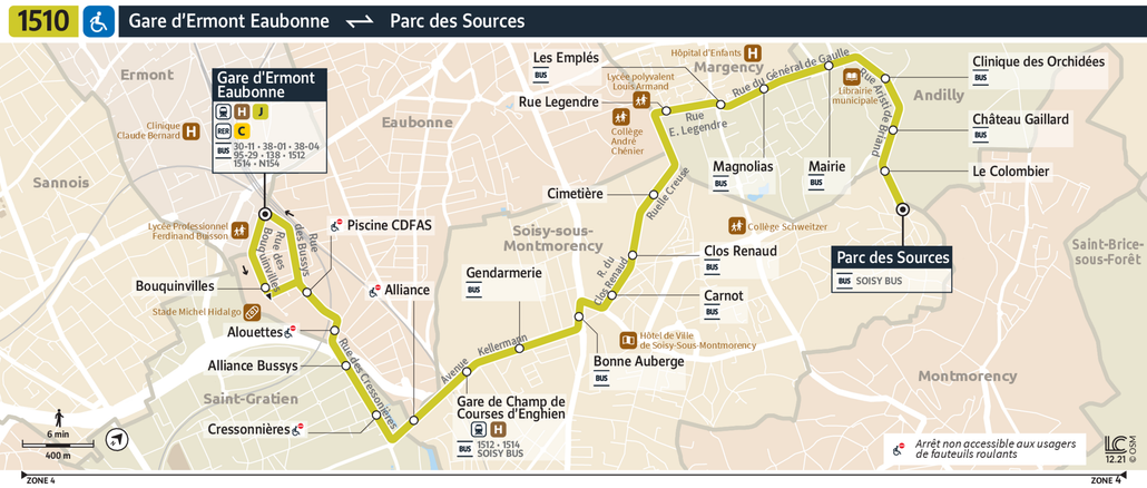 Bus line route 1510